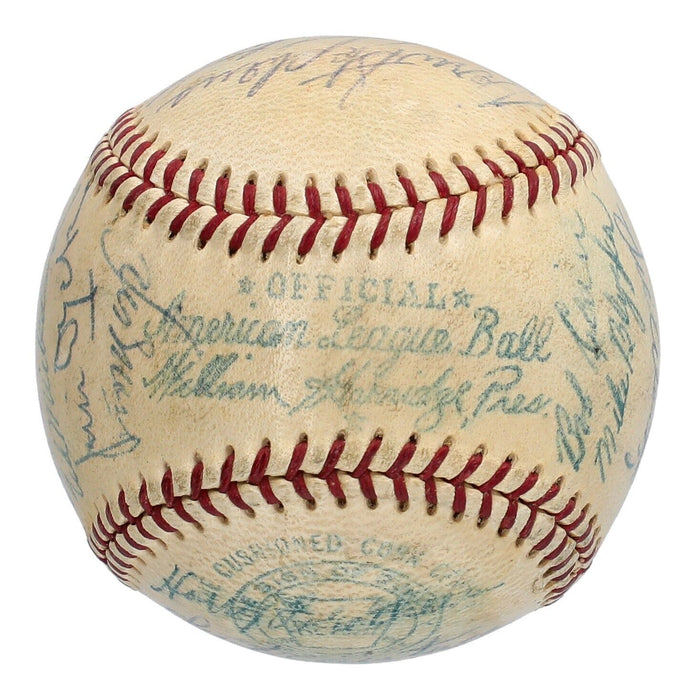 1953 St. Louis Browns Team Signed American League Baseball Beckett COA