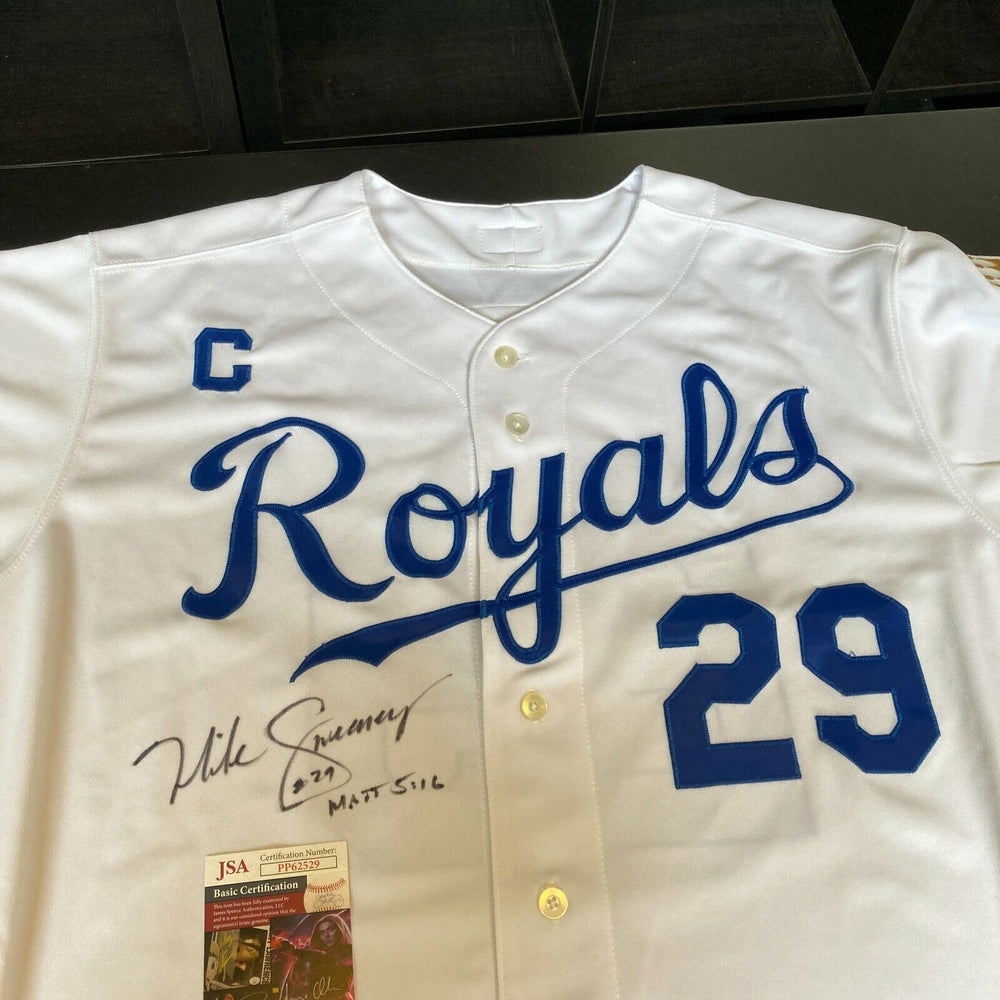 Mike Sweeney Signed Game Used Kansas City Royals Captain Jersey With JSA COA