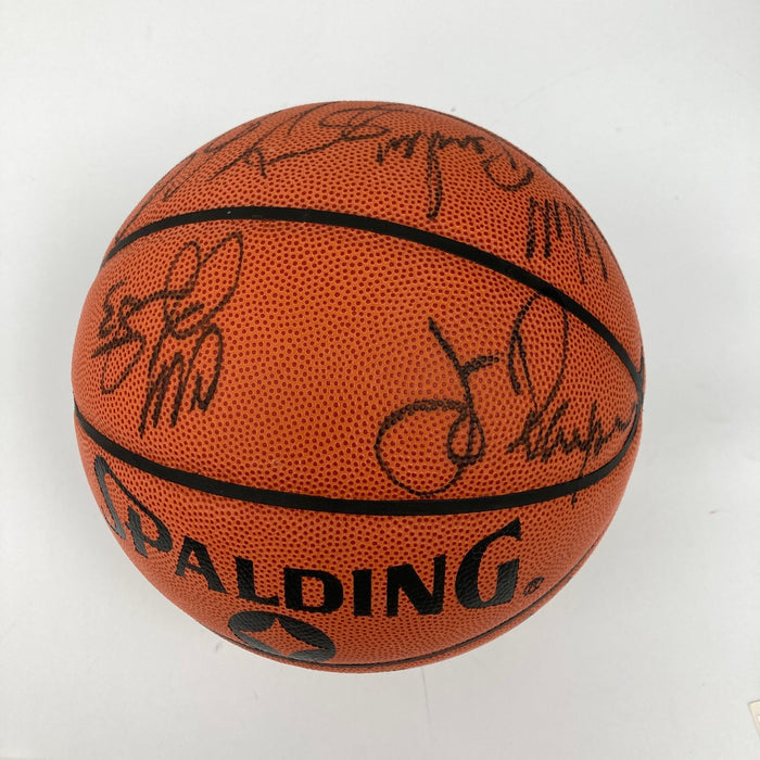 Michael Jordan 1991-92 Chicago Bulls NBA Champs Team Signed Basketball PSA & JSA