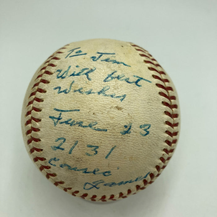 Bill McKinley Umpire Signed Inscribed Baseball World Series All Star Game JSA