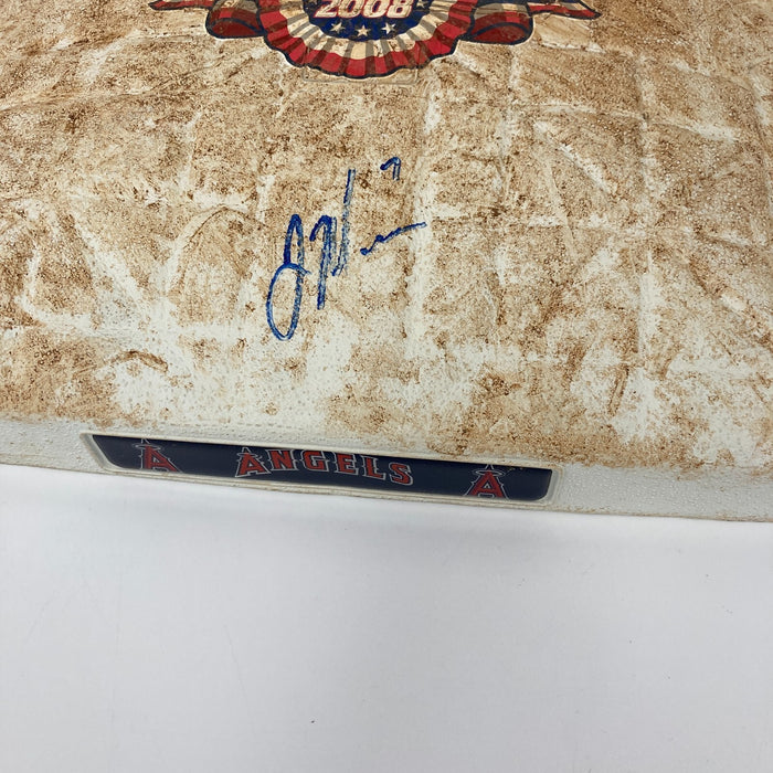 Joe Mauer Signed Game Used 2008 Opening Day Base JSA COA