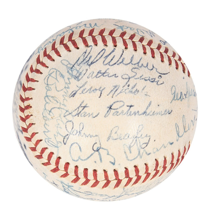 1946 World Series St. Louis Cardinals VS Boston Red Sox Signed Baseball JSA COA