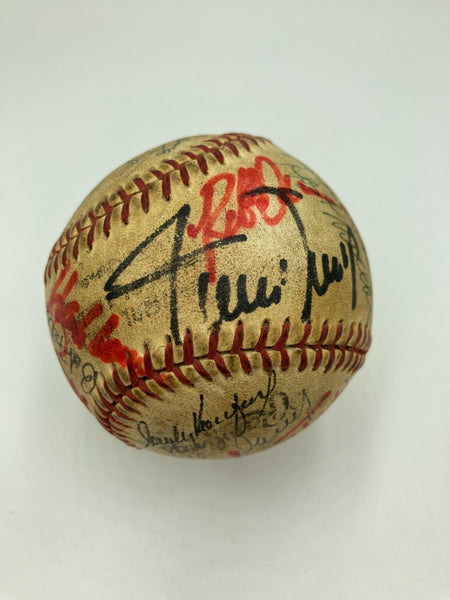 Willie Mays Hank Aaron Sandy Koufax Hall Of Fame Multi Signed Baseball 31 JSA