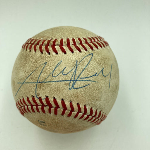 Addison Russell Pre Rookie Signed Minor League Game Used Baseball JSA COA