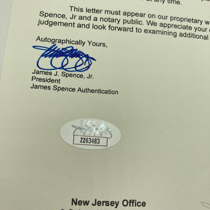 Roberto Clemente 1962 All Star Game Team Signed National League Baseball JSA COA