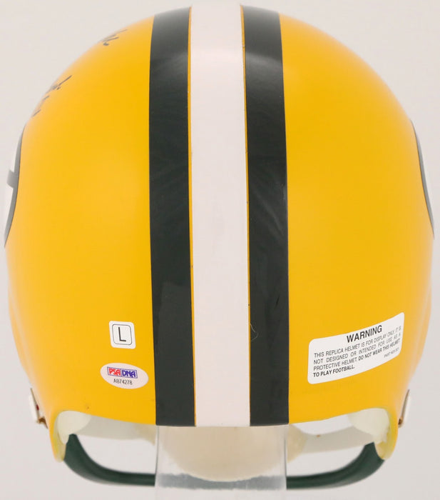 Ray Nitschke "H.O.F. 1978 Super Bowl I & II" Signed Green Bay Packers Helmet PSA