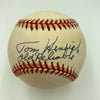 Tommy Tom Henrich "Old Reliable" Signed Inscribed American League Baseball