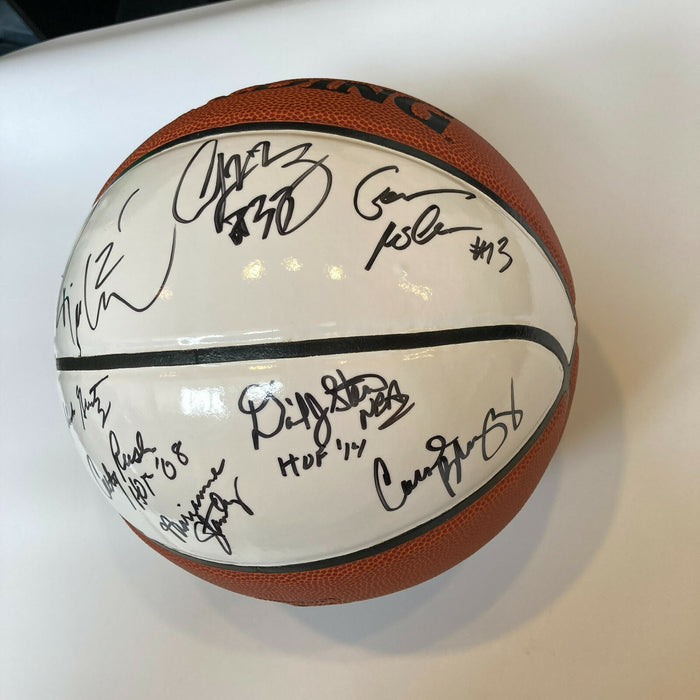NBA Hall Of Fame Class Of 2014 Signed Basketball 15 Sigs JSA COA