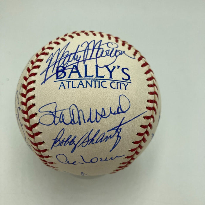 Willie Mays 70th Birthday Signed Baseball Hank Aaron Ernie Banks Stan Musial JSA