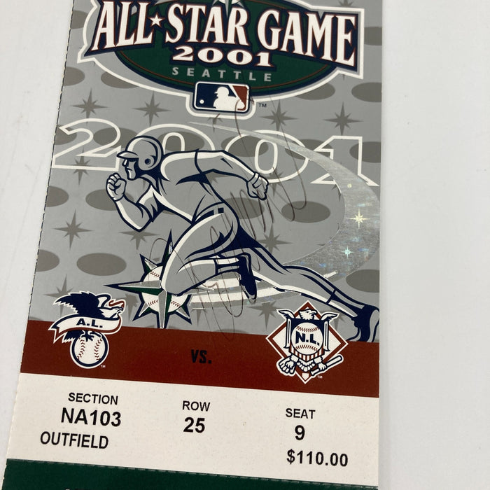 Ichiro Suzuki Signed 2001 MLB All Star Game Full Ticket