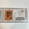 Satchel Paige Signed 1979 Hall Of Fame Cooperstown FDC First Day Cover PSA DNA