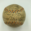 Babe Ruth & Lou Gehrig 1933 New York Yankees Team Signed Baseball JSA COA