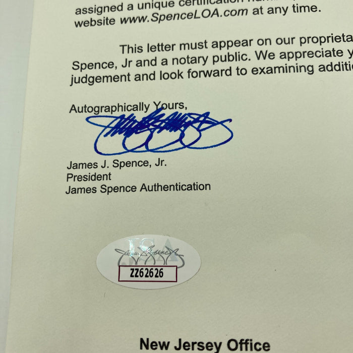 1961 New York Yankees World Series Champs Team Signed Baseball Mickey Mantle JSA