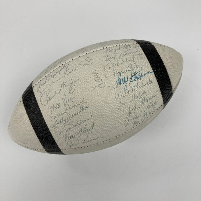 1960 Cleveland Browns Team Signed Vintage Football 36 Sigs Jim Brown JSA COA