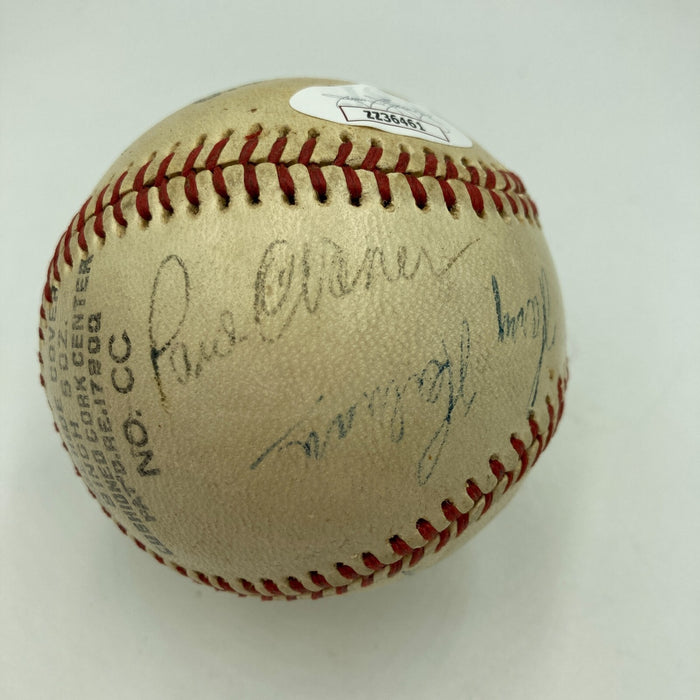 Harry Heilmann & Paul Waner Mutli Signed World War 2 Baseball JSA COA