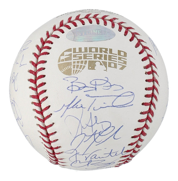 2007 Boston Red Sox World Series Champs Team Signed W.S. Baseball PSA DNA COA