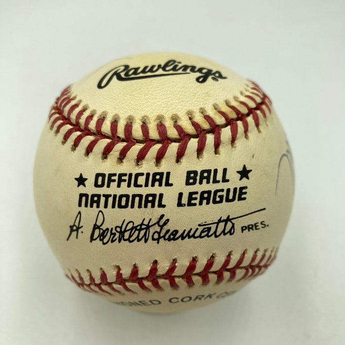 Farrah Fawcett & Ryan O'Neal Dual-Signed National League Baseball JSA COA