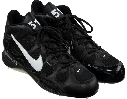 Randy Johnson Dual Signed Game Used Cleats Shoes Beckett COA