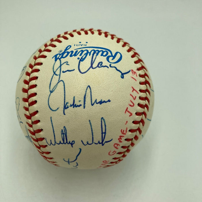 1982 All Star Game Team Signed Baseball George Brett Rickey Henderson JSA COA