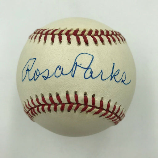 Extraordinary Rosa Parks Single Signed Baseball JSA COA Civil Rights Movement