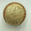 Joe Dimaggio Sandy Koufax 1972 Hall Of Fame Induction Multi Signed Baseball JSA