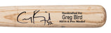 2013 Greg Bird Pre Rookie Minor League Game Used Signed Marucci Bat PSA DNA COA