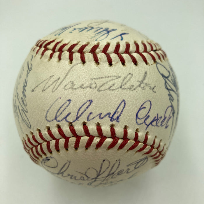 1964 All Star Game Team Signed Baseball Roberto Clemente Willie Mays Koufax PSA