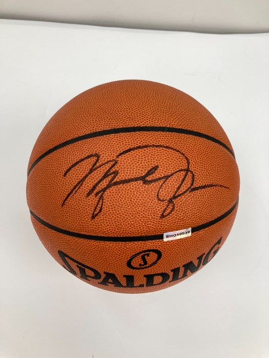 Michael Jordan Signed Spalding Official NBA Game Basketball JSA & Upper Deck COA