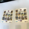 Lot Of (2) Jerome Bettis Signed 1993 Fleer Super Bowl Photo Sheets