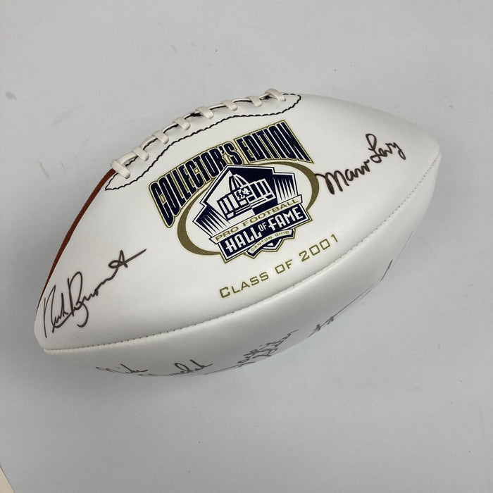2001 NFL Hall Of Fame Induction Class Signed Football Marv Levy Lynn Swann JSA