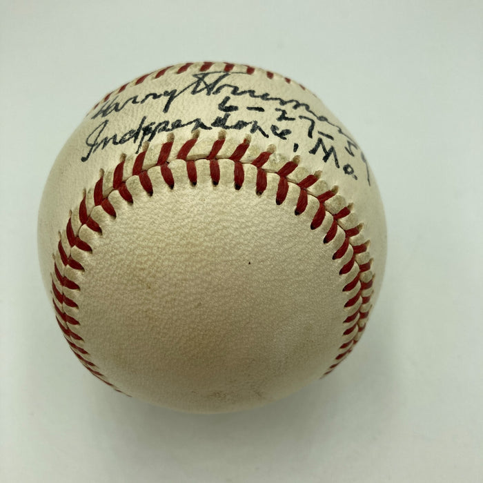 President Harry S. Truman Single Signed American League Baseball JSA COA