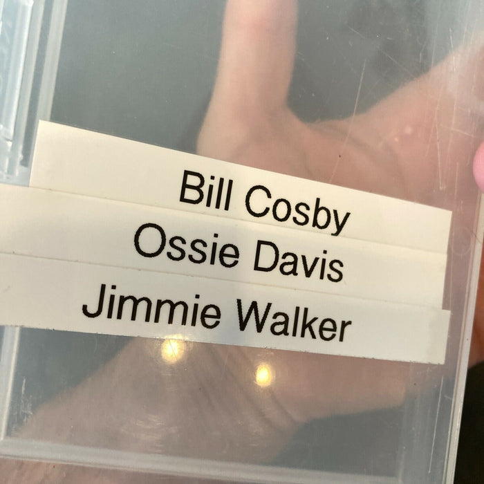 Bill Cosby Ossie Davis Jimmie Walker Signed Let's Do It Together VHS Movie JSA