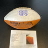 1975 Notre Dame Fighting Irish Signed Football Joe Montana & Rudy Ruettiger JSA