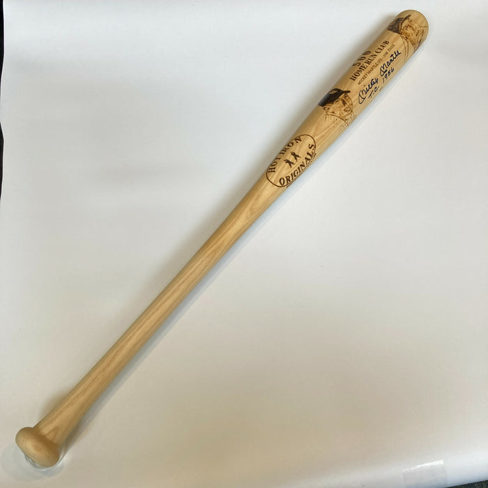 Stunning Mickey Mantle "Triple Crown 1956" Signed Baseball Bat JSA Graded MINT 9