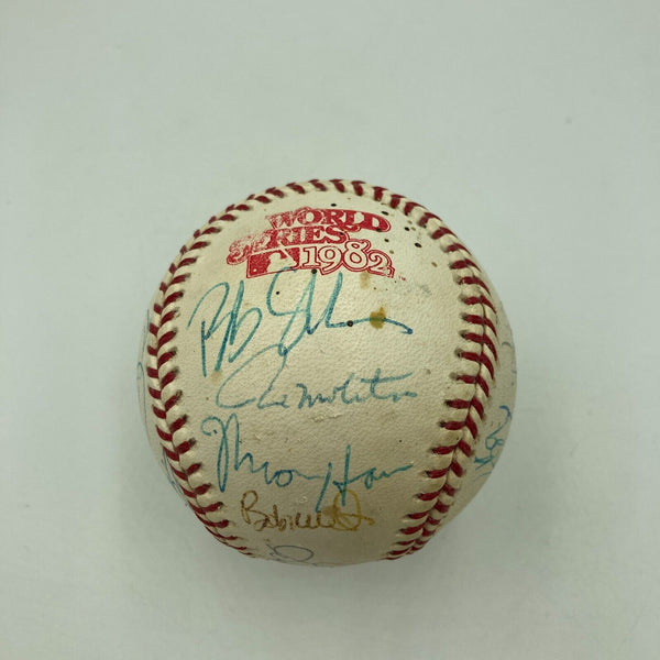 1982 Milwaukee Brewers AL Champs Team Signed World Series Baseball With JSA COA