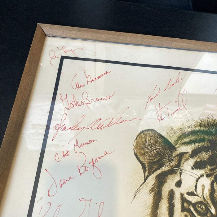 1968 & 1984 Detroit Tigers World Series Champions Team Signed 19x19 Photo JSA