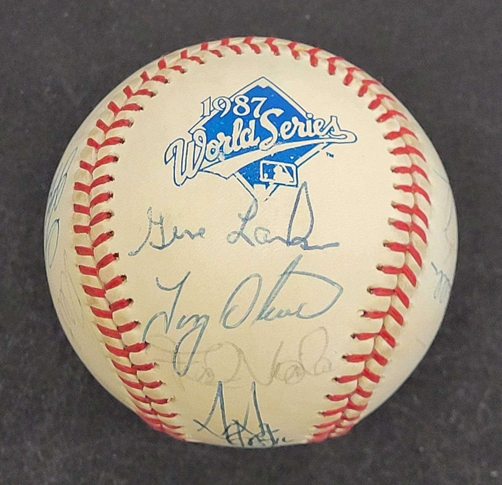 1987 Minnesota Twins World Series Champs Team Signed W.S. Baseball JSA COA