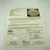 Satchel Paige Mickey Mantle 1952 All Star Game Team Signed Baseball JSA COA