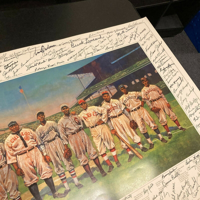 Incredible Negro League Legends Signed Huge 24x26 Photo 200+  Signatures! JSA