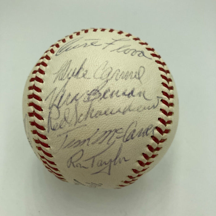 1963 St. Louis Cardinals Team Signed Baseball Stan Musial JSA COA