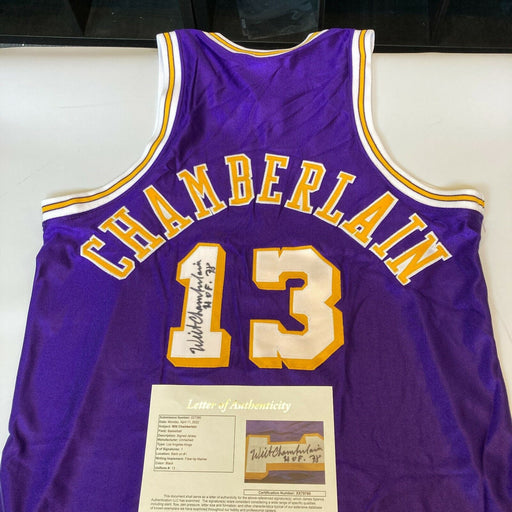 Wilt Chamberlain "Hall Of Fame 1978" Signed 1971 Los Angeles Lakers Jersey JSA