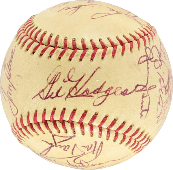 1970 New York Mets Team Signed Baseball Gil Hodges & Tom Seaver JSA COA