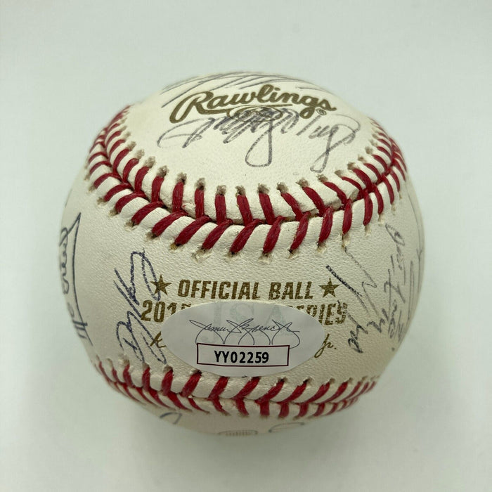 2015 Kansas City Royals World Series Champs Team Signed W.S. Baseball JSA COA