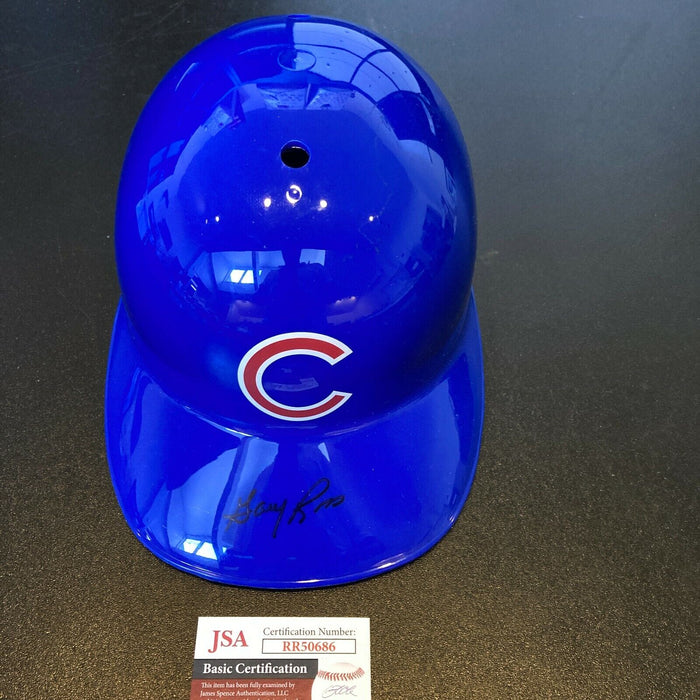 Gary Ross Signed Full Size Chicago Cubs Baseball Helmet With JSA COA