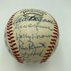 Mickey Mantle Joe DiMaggio 1970's Yankees Old Timers Day Signed Baseball JSA COA