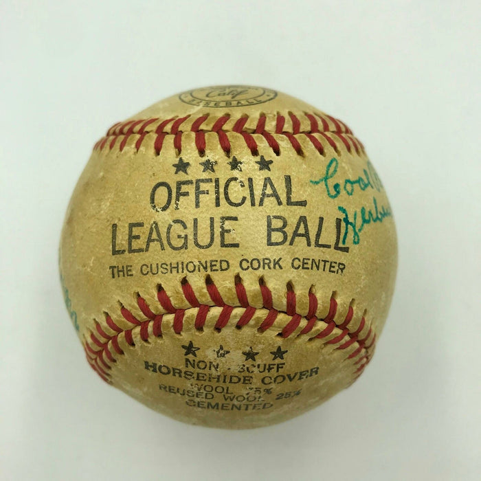 1951 Negro League All Star Team Signed Baseball With Satchel Paige JSA COA