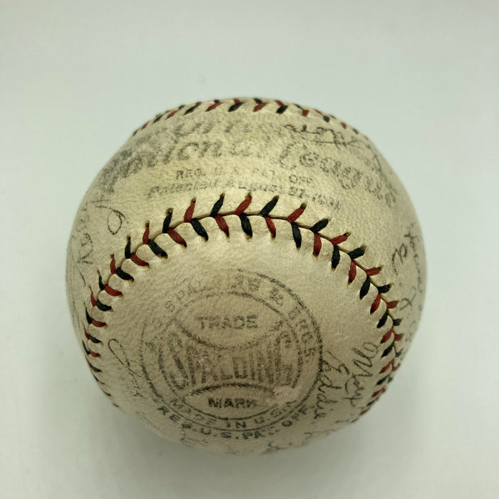 1924 St. Louis Cardinals Team Signed Baseball Rogers Hornsby Bottomley JSA COA