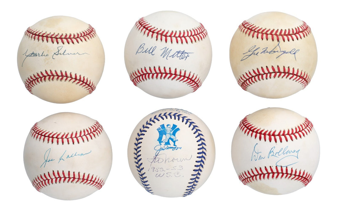 1953 New York Yankees WS Champs Team Signed Baseball Collection 35 Balls JSA COA