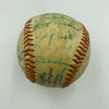 1966 Atlanta Braves VS San Francisco Giants Team Signed Baseball 33 Sigs JSA COA