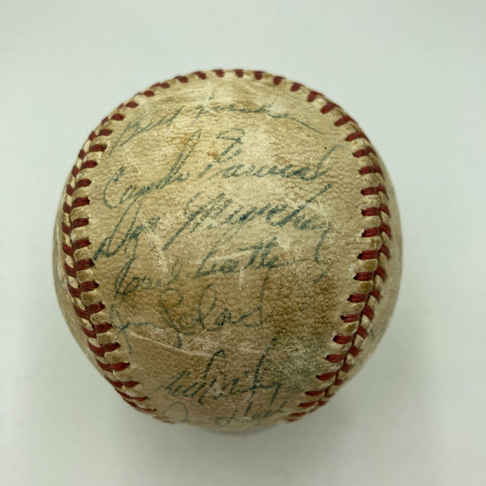 1975 Cleveland Indians Team Signed AL Game Baseball Harmon Killebrew
